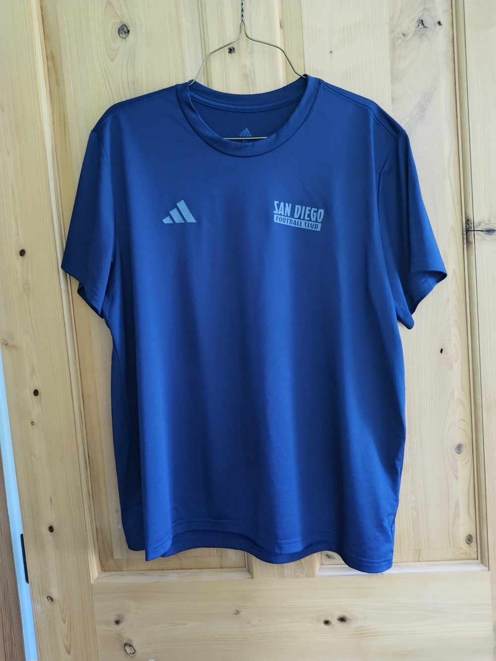 Adidas Blue San Diego Football Club Short Sleeve Performance Tee